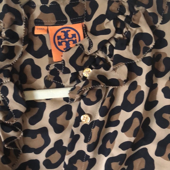 LEOPARDS TORY BURCH SILK BLOUSE - Picture 2 of 4